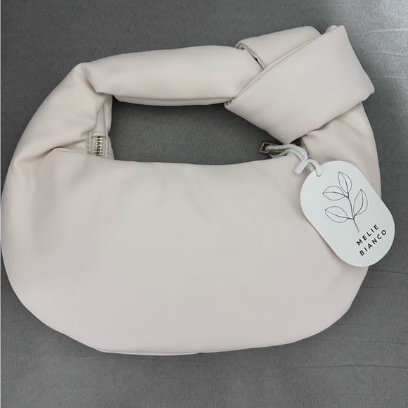 Melie Bianco Alexandra Cream Vegan Top Handle Bag - Picture 2 of 5